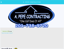 Tablet Screenshot of apepecontracting.com